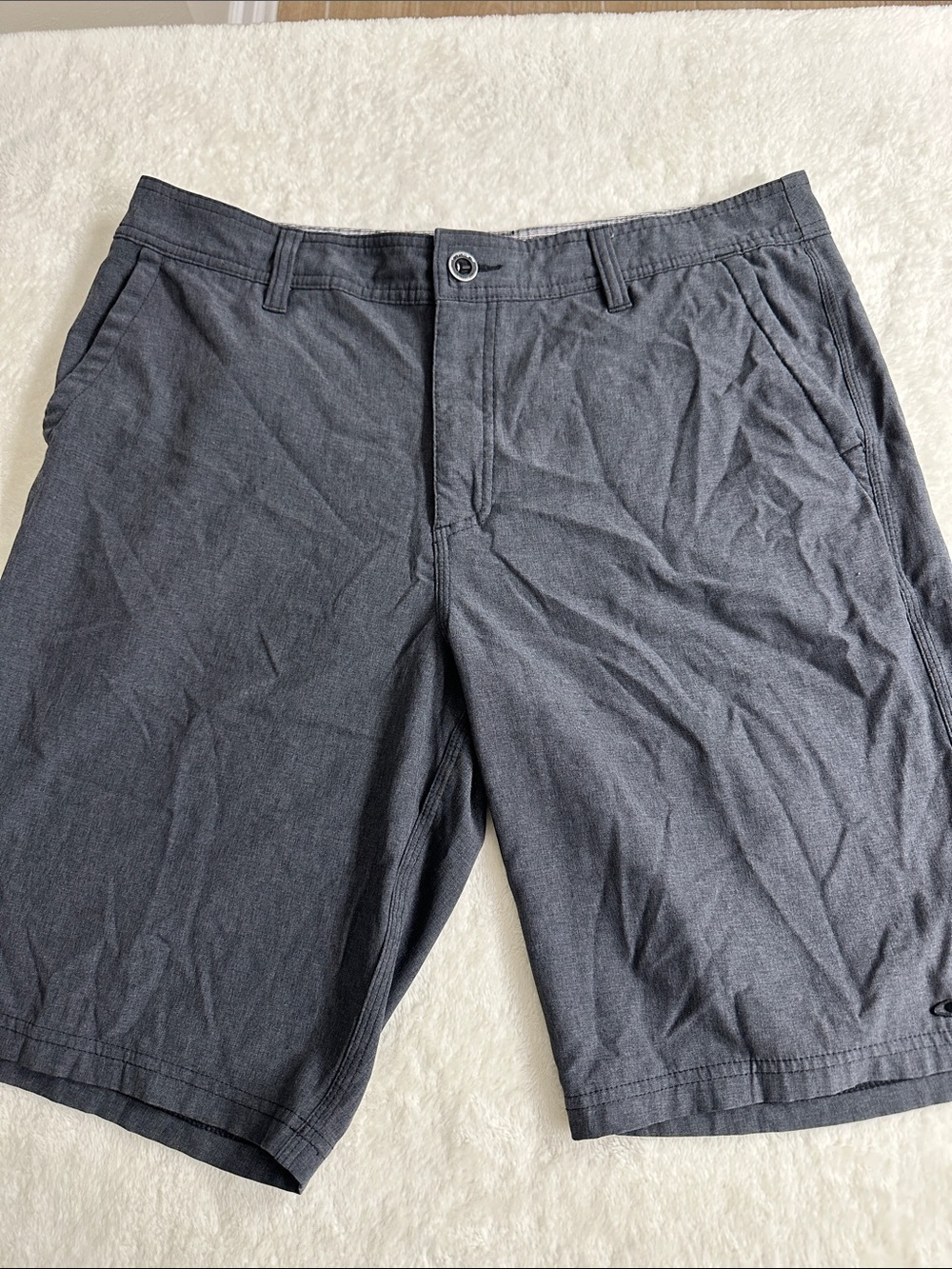 O'Neill Dark Charcoal Hybrid Flat Front Shorts